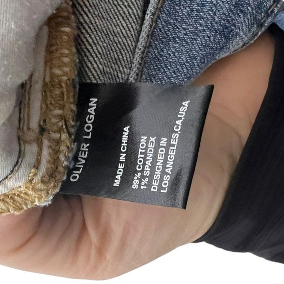 Oliver Logan Bedford Raw Hem High Rise Denim Shorts 29 - Picture 5 of 11